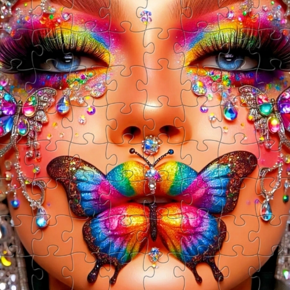 AUTHENTIC SWAROVSKI AQUA crystal tennis bracelet gold 8.25" +1" stamped GENUINE - Picture 5 of 5